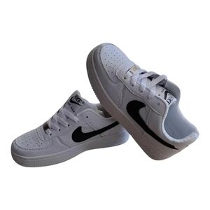 ,Classic White and Black Shoes